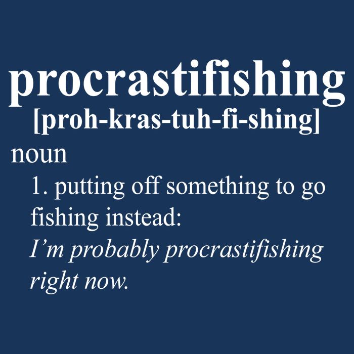 Procrastifishing Definition 7 Panel Mesh Trucker Snapback Hat