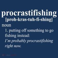 Procrastifishing Definition T-Shirt