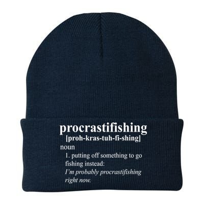 Procrastifishing Definition Knit Cap Winter Beanie