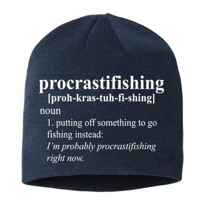 Procrastifishing Definition Sustainable Beanie