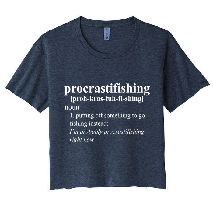 Procrastifishing Definition Crop Top
