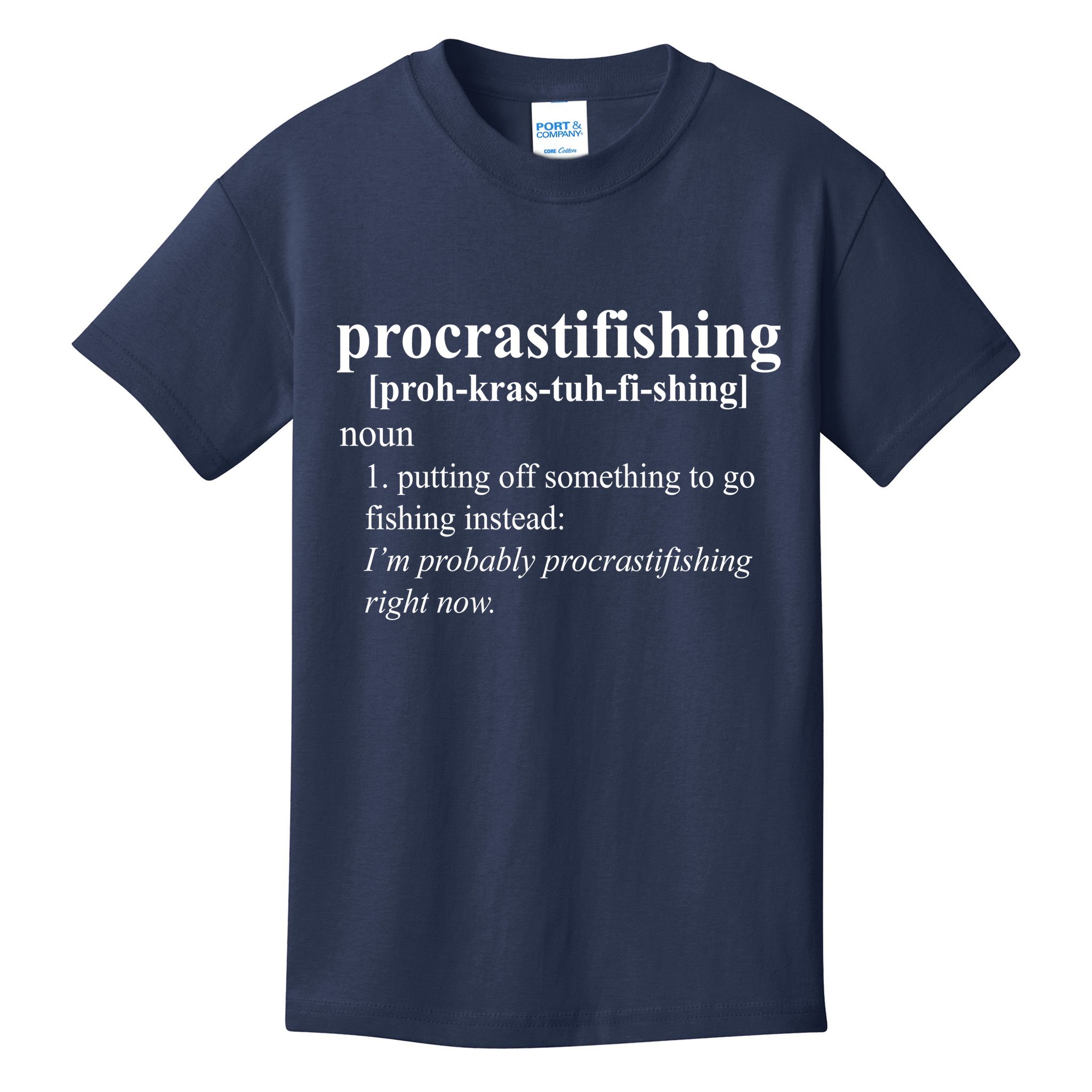 Procrastifishing Definition Kids T-Shirt