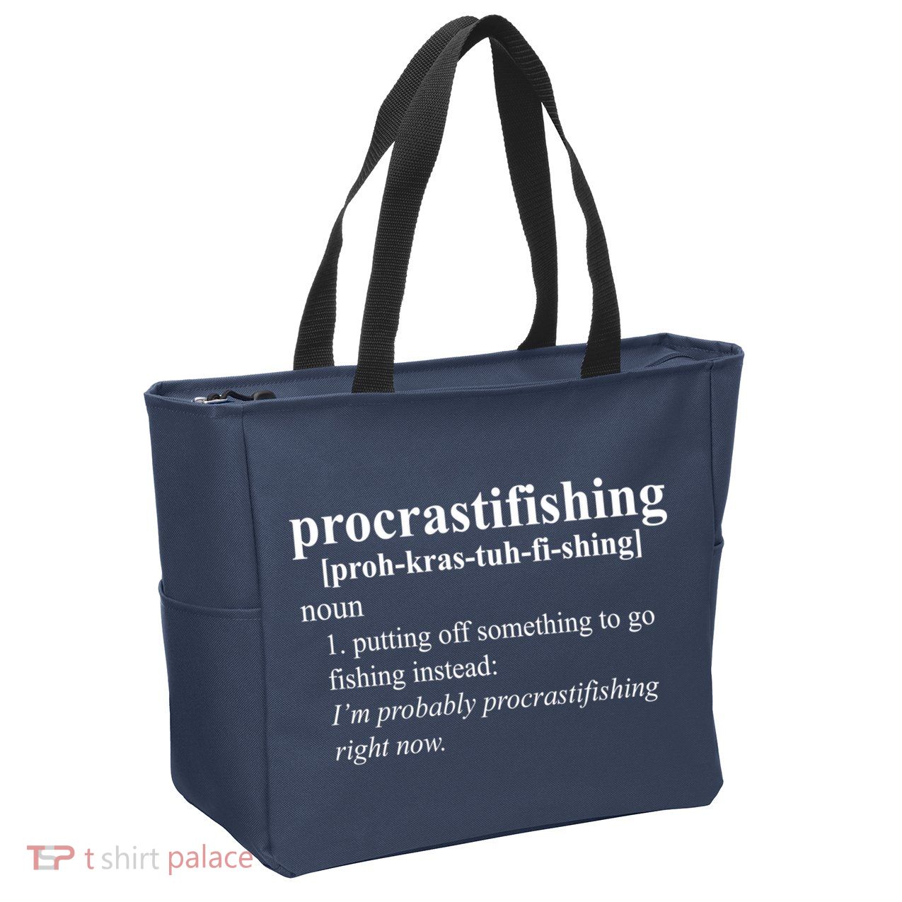 Procrastifishing Definition Zip Tote Bag