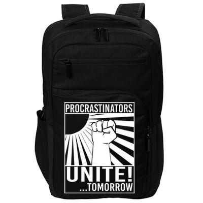 Procrastinators Unite Tomorrow Impact Tech Backpack