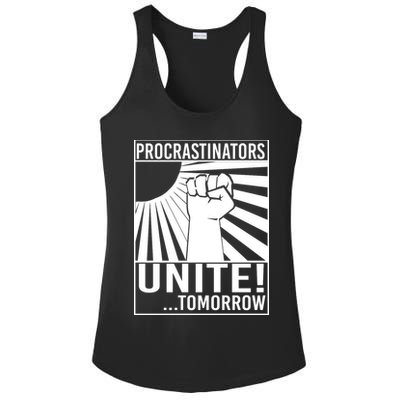 Procrastinators Unite Tomorrow Ladies PosiCharge Competitor Racerback Tank