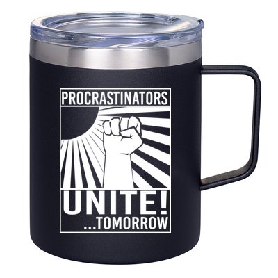 Procrastinators Unite Tomorrow 12oz Stainless Steel Coffee Mug