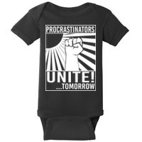 Procrastinators Unite Tomorrow Baby Bodysuit