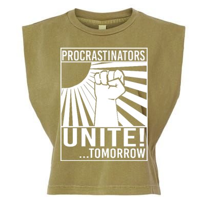 Procrastinators Unite Tomorrow Garment-Dyed Women's Muscle Tee