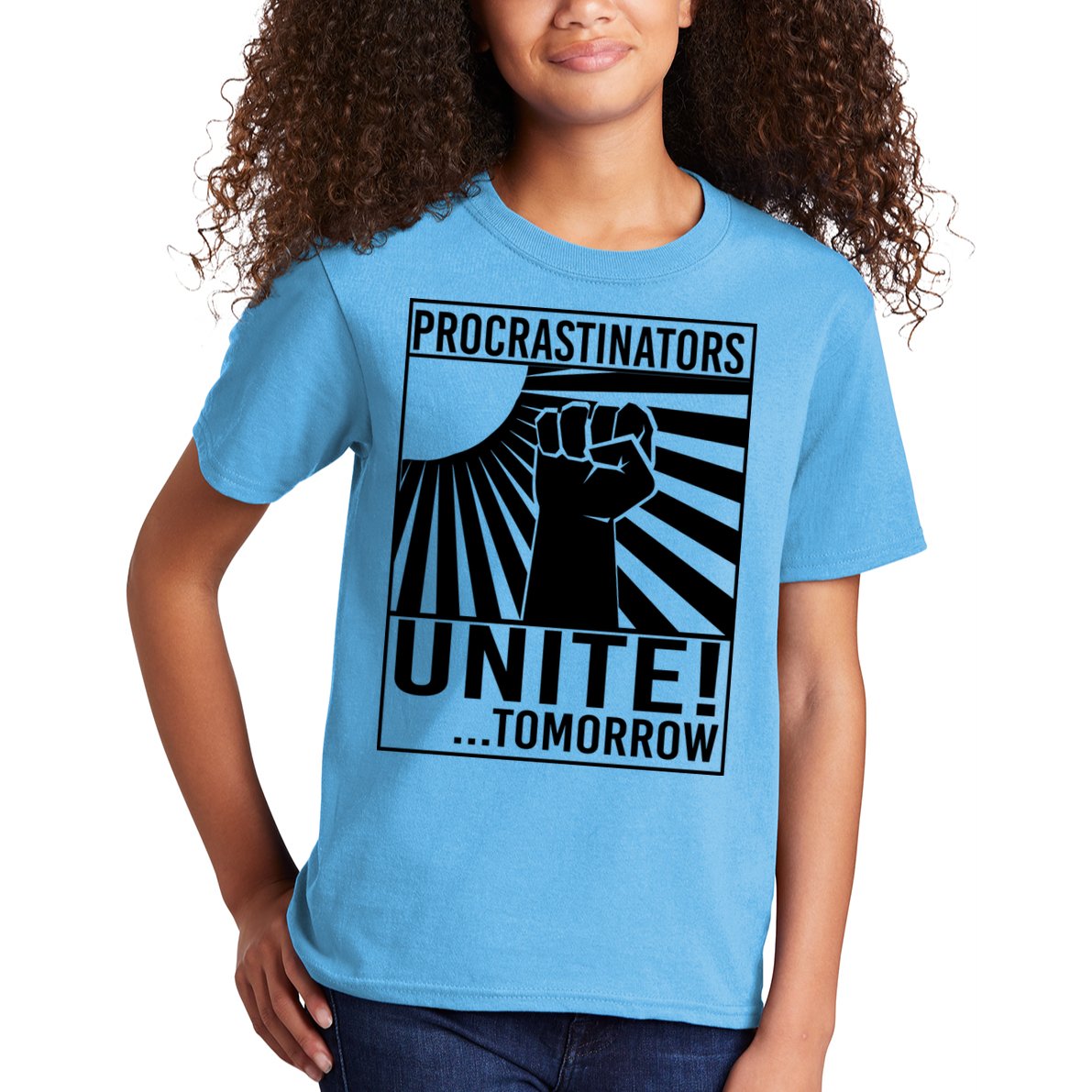 Procrastinators Unite Tomorrow Kids T-Shirt