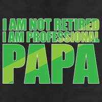 Professional Papa Im Not Retired 7 Panel Mesh Trucker Snapback Hat