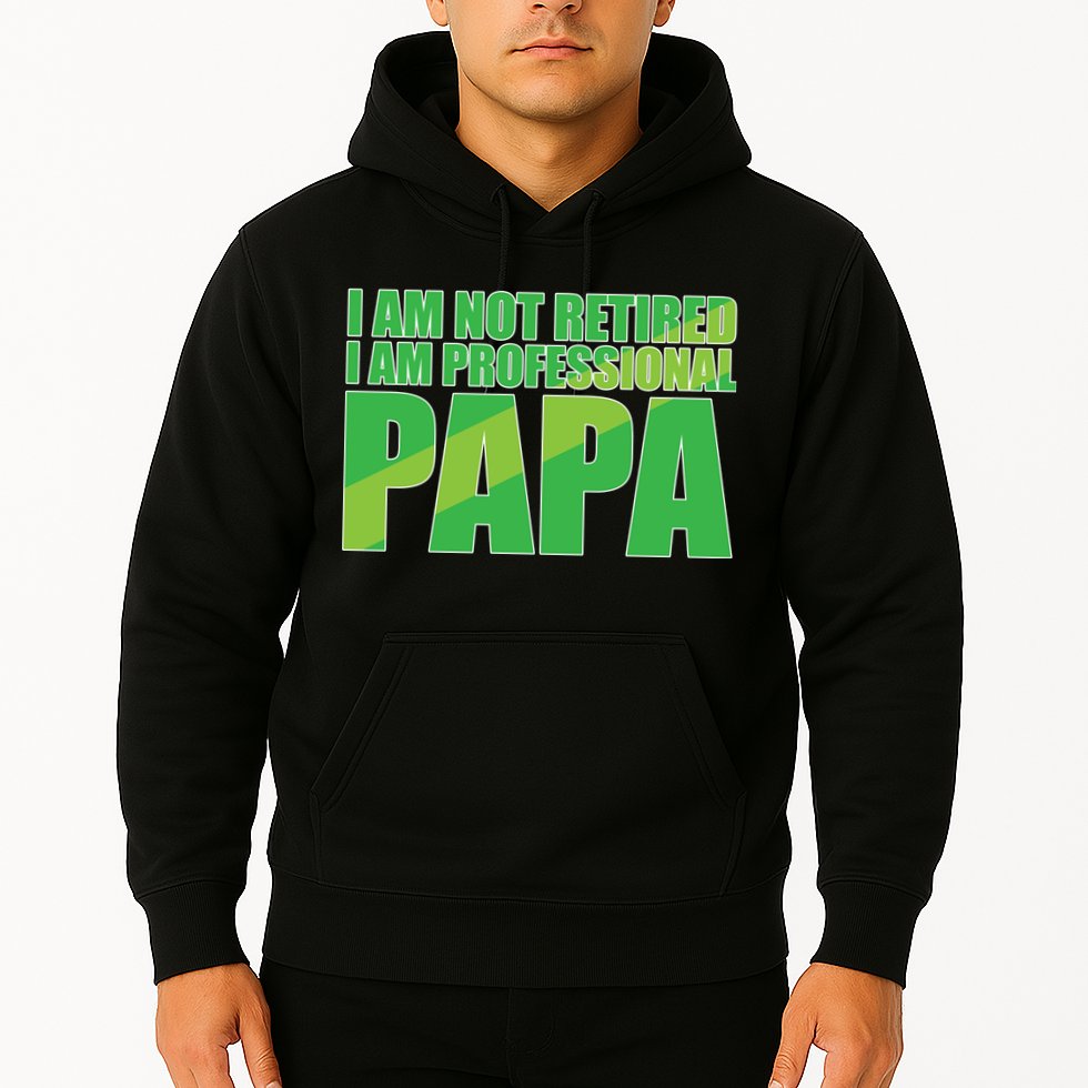 Professional Papa Im Not Retired Hoodie