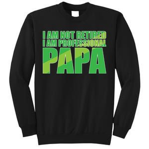 Professional Papa Im Not Retired Sweatshirt