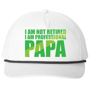 Professional Papa Im Not Retired Snapback Five-Panel Rope Hat