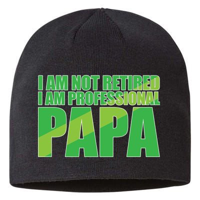 Professional Papa Im Not Retired Sustainable Beanie