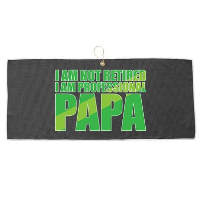 Professional Papa Im Not Retired Large Microfiber Waffle Golf Towel