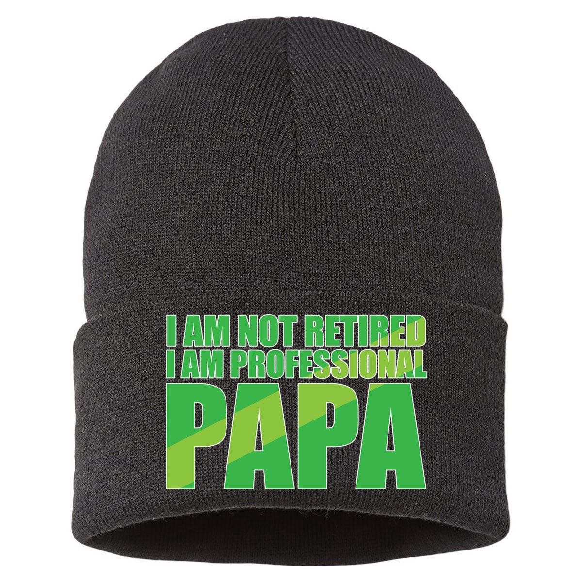 Professional Papa Im Not Retired Sustainable Knit Beanie