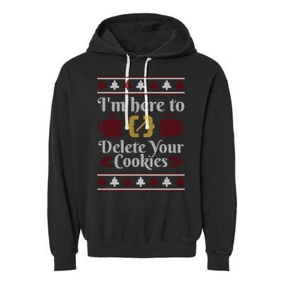 Programmer Ugly Christmas Sweater Garment-Dyed Fleece Hoodie