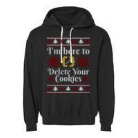 Programmer Ugly Christmas Sweater Garment-Dyed Fleece Hoodie