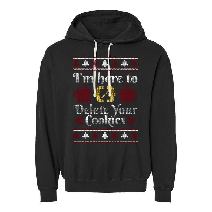 Programmer Ugly Christmas Sweater Garment-Dyed Fleece Hoodie