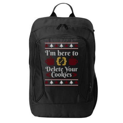 Programmer Ugly Christmas Sweater City Backpack