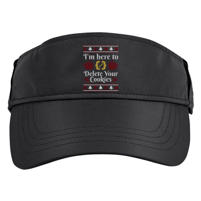 Programmer Ugly Christmas Sweater Adult Drive Performance Visor
