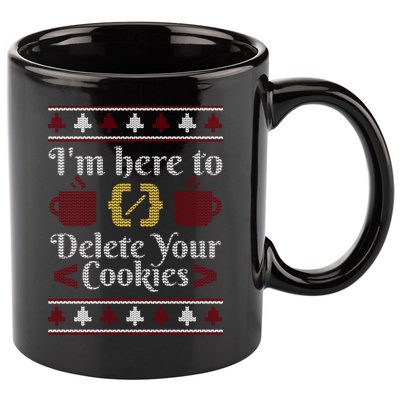 Programmer Ugly Christmas Sweater 11oz C Handle Ceramic Mug
