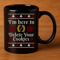 Programmer Ugly Christmas Sweater 11oz C Handle Ceramic Mug