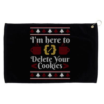 Programmer Ugly Christmas Sweater Grommeted Golf Towel