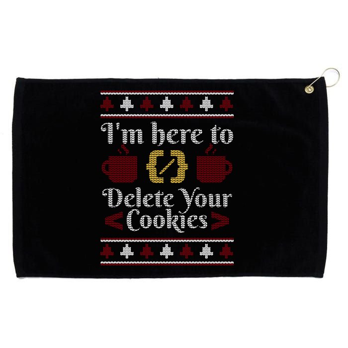 Programmer Ugly Christmas Sweater Grommeted Golf Towel