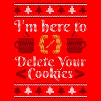 Programmer Ugly Christmas Sweater Flat Bill Trucker Hat