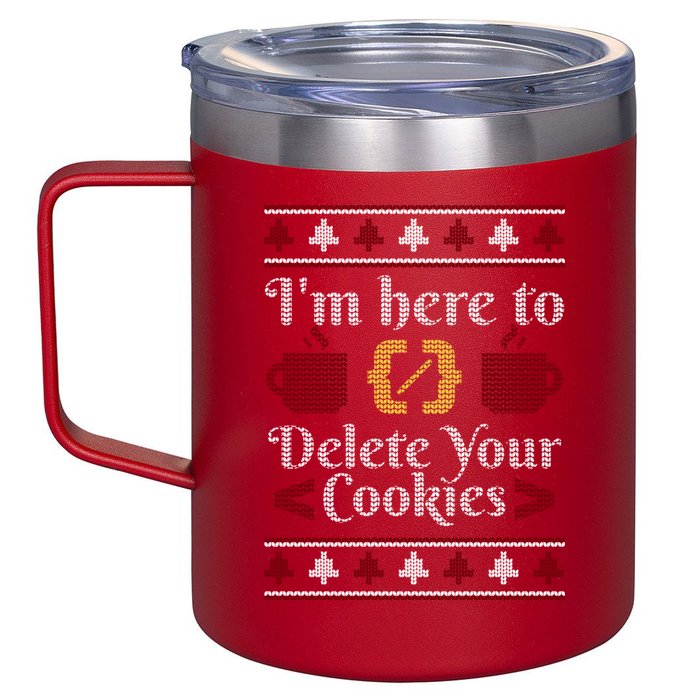 Programmer Ugly Christmas Sweater 12oz Stainless Steel Coffee Mug