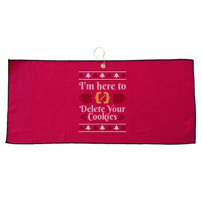 Programmer Ugly Christmas Sweater Large Microfiber Waffle Golf Towel