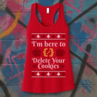 Programmer Ugly Christmas Sweater Womens Tank Top