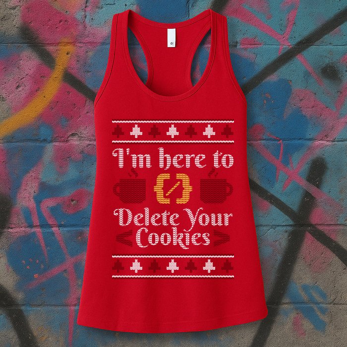Programmer Ugly Christmas Sweater Womens Tank Top