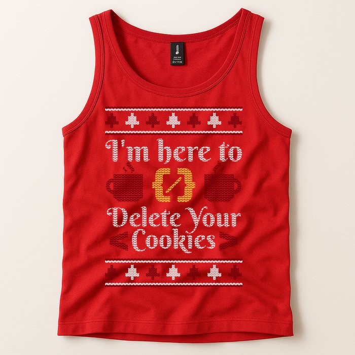 Programmer Ugly Christmas Sweater Tank Top