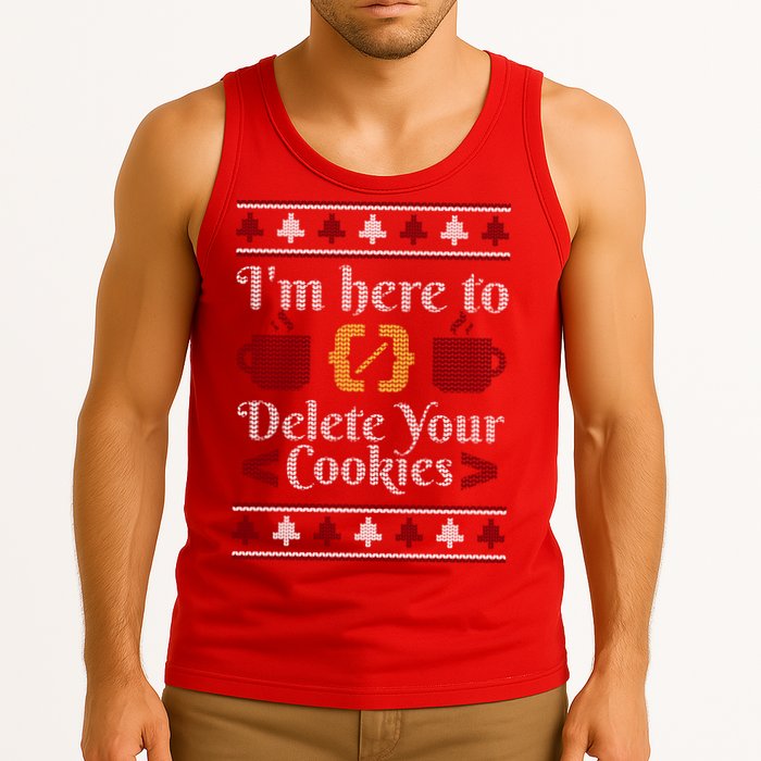 Programmer Ugly Christmas Sweater Tank Top