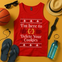 Programmer Ugly Christmas Sweater Tank Top