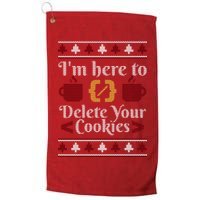 Programmer Ugly Christmas Sweater Golf Towel