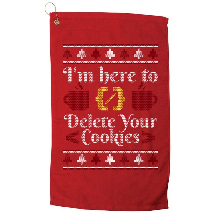 Programmer Ugly Christmas Sweater Golf Towel
