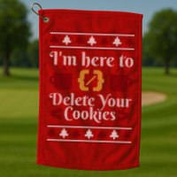 Programmer Ugly Christmas Sweater Golf Towel