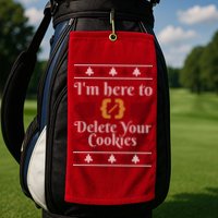 Programmer Ugly Christmas Sweater Golf Towel