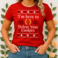 Programmer Ugly Christmas Sweater Womens T-Shirt
