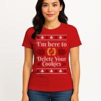 Programmer Ugly Christmas Sweater Womens T-Shirt