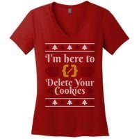 Programmer Ugly Christmas Sweater Women's V-Neck T-Shirt