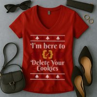 Programmer Ugly Christmas Sweater Women's V-Neck T-Shirt