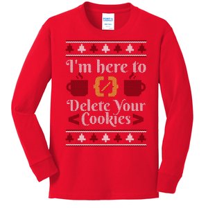 Programmer Ugly Christmas Sweater Kids Long Sleeve Shirt