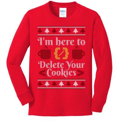 Programmer Ugly Christmas Sweater Kids Long Sleeve Shirt