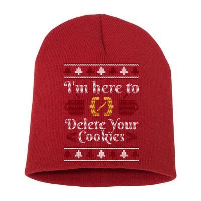 Programmer Ugly Christmas Sweater Short Acrylic Beanie
