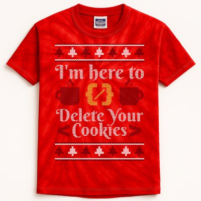 Programmer Ugly Christmas Sweater Kids Tie-Dye T-Shirt