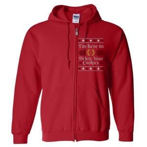 Programmer Ugly Christmas Sweater Full Zip Hoodie